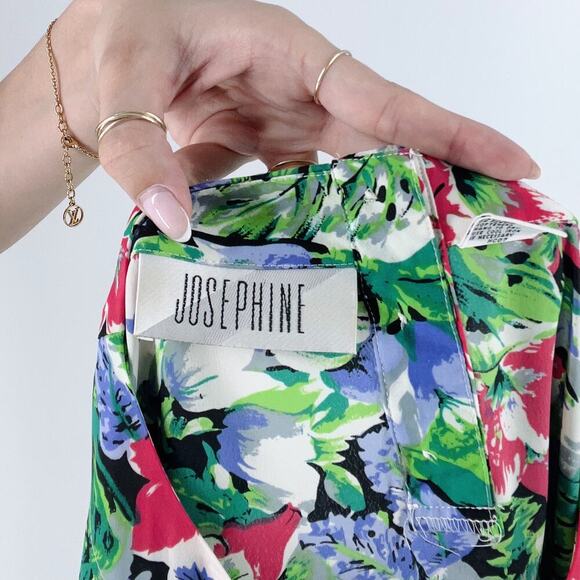 Vintage Josephine Floral Sleeveless Blouse Size 10 - Picture 3 of 3